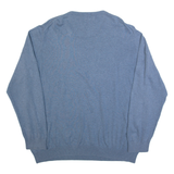 BEN SHERMAN Womens Jumper Blue Tight Knit 4XL