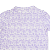 WHITE STUFF Womens Printed Shirt Purple V-Neck UK 16
