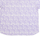 WHITE STUFF Womens Printed Shirt Purple V-Neck UK 16