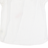 FAT FACE Womens Top White V-Neck UK 12