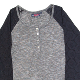 SUPERDRY Womens Top Grey 3/4 Sleeve M