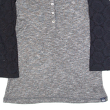 SUPERDRY Womens Top Grey 3/4 Sleeve M