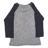 SUPERDRY Womens Top Grey 3/4 Sleeve M