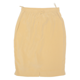 Womens Straight Skirt Brown Midi UK 14