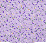 Womens Straight Skirt Purple Midi Floral 2XL