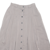 VERACI Womens Pleated Skirt Brown Long UK 14