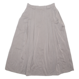 VERACI Womens Pleated Skirt Brown Long UK 14