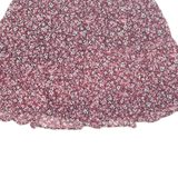 NEW LOOK Womens A-Line Skirt Red Short Floral UK 12
