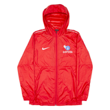 NIKE I2i International Soccer Academy Mens Track Jacket Red Hooded M