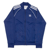 ADIDAS Mens Track Jacket Blue XS