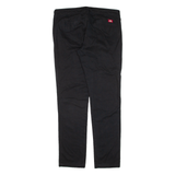 DICKIES Workwear Womens Trousers Black Slim Skinny W35 L31