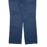 DICKIES Workwear Mens Trousers Blue Regular Straight W38 L30