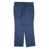 DICKIES Workwear Mens Trousers Blue Regular Straight W38 L30