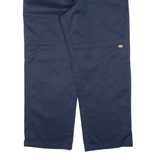 DICKIES Double-knee Workwear Mens Trousers Blue Loose Straight W42 L30