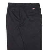 DICKIES Workwear Mens Trousers Black Loose Straight W38 L25