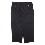 DICKIES Workwear Mens Trousers Black Loose Straight W38 L25