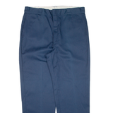 DICKIES Workwear Mens Trousers Blue Regular Straight W40 L32