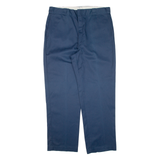 DICKIES Workwear Mens Trousers Blue Regular Straight W40 L32