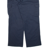 DICKIES Cargo Workwear Mens Trousers Blue Relaxed Straight W35 L28