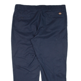 DICKIES Workwear Mens Trousers Blue Regular Straight W40 L30