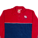 Vintage WINNERS CIRCLE Dale Earnhardt Jr Racing Mens Fleece Blue 1/4 Zip 90s XL