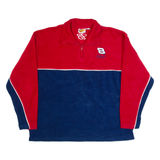 Vintage WINNERS CIRCLE Dale Earnhardt Jr Racing Mens Fleece Blue 1/4 Zip 90s XL