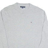 TOMMY HILFIGER Mens Jumper Grey Tight Knit XL
