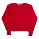 POLO RALPH LAUREN Mens Jumper Red Tight Knit XL