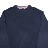 TOMMY HILFIGER Mens Jumper Blue Tight Knit 2XL