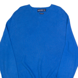 POLO RALPH LAUREN GOLF Mens Jumper Blue V-Neck Tight Knit L