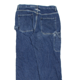 CALVIN KLEIN JEANS Womens Jeans Blue Relaxed Straight Stone Wash W34 L32