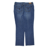 LAUREN RALPH LAUREN Womens Jeans Blue Slim Straight Stone Wash W32 L27