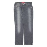 LEVI'S 505 Low Rise Womens Jeans Black Slim Straight Charcoal Wash W34 L31