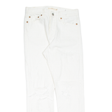 LEVI'S Distressed Womens Jeans White Slim Skinny W26 L27