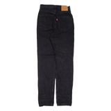 LEVI'S 70's High Waist Womens Jeans Black Slim Straight W25 L30