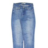LEVI'S 714 Womens Jeans Blue Slim Straight Stone Wash W26 L30