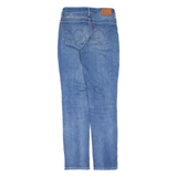 LEVI'S 714 Womens Jeans Blue Slim Straight Stone Wash W26 L30