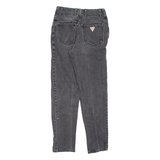 GUESS Womens Jeans Black Slim Tapered Charcoal Wash W26 L27