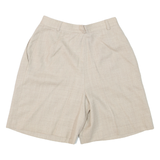 CHARTER CLUB Pleated Womens Casual Shorts Beige Relaxed 90s S W28