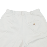 CAROLINA BLUES Pleated Womens Chino Shorts Grey S W28