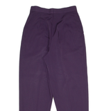BETTY BARCLAY Womens Trousers Purple Slim Tapered 90s Wool W26 L27