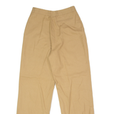 ROSNER Womens Trousers Beige Slim Straight 90s Wool W24 L28