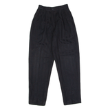 CR-4709 Striped Womens Trousers Black Slim Tapered 90s W24 L28