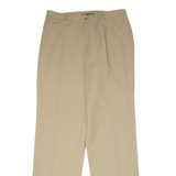 MADIE'S Pleated Womens Trousers Beige Regular Straight 90s W32 L32