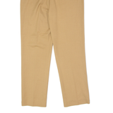 BEST CONNECTIONS Pleated Womens Trousers Beige Slim Straight 90s W26 L28