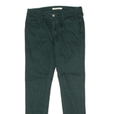 LEVI'S 710 Womens Trousers Green Slim Skinny W28 L28