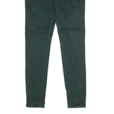 LEVI'S 710 Womens Trousers Green Slim Skinny W28 L28