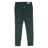 LEVI'S 710 Womens Trousers Green Slim Skinny W28 L28