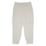 REISS Womens Twill Trousers Grey Regular Tapered W30 L24