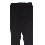 LEVI'S 721 High Rise BIG E Womens Trousers Black Regular Skinny W31 L30